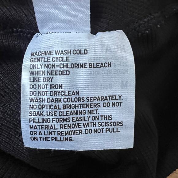 Alexander Wang x Uniqlo Heattech Black Ribbed Scoop Back Thong Bodysuit Size M - Picture 9 of 10